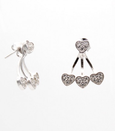 Pendientes Corazones Circonitas Pendientes Corazones Circonitas