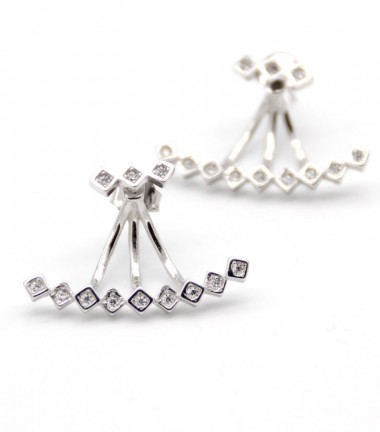 Pendientes Circonitas Rombos Pendientes Circonitas Rombos