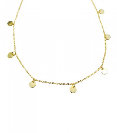 Collar Cadena Plaquitas Oro Collar Cadena Plaquitas Oro