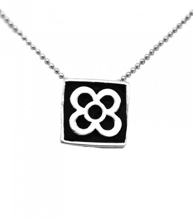 Collar Baldosa Barcelona Plata Collar Baldosa Barcelona Plata