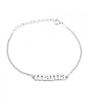 Pulsera cadena Mama en Plata