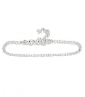 Pulsera Plana Trenzada en Plata