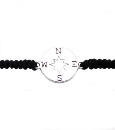 Pulsera Rosa de los Vientos en Plata Pulsera Rosa de los Vientos en Plata