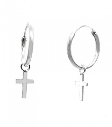Pendientes Aro Cruz Pendientes Aro Cruz