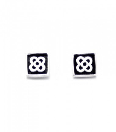 Pendientes Baldosa Barcelona de Plata Pendientes Baldosa Barcelona de Plata