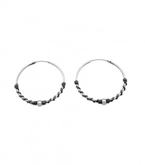 Aros Bali Plata 30mm