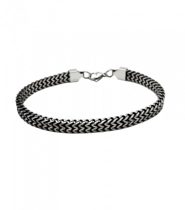 Pulsera Cadena de Trigo de Acero Pulsera Cadena de Trigo de Acero