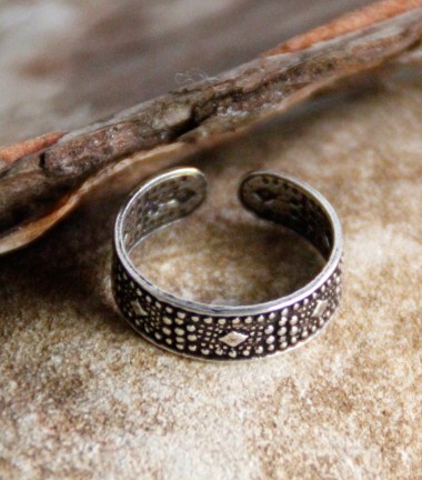 Anillo Pie Rombos Flor Anillo Pie Rombos Flor