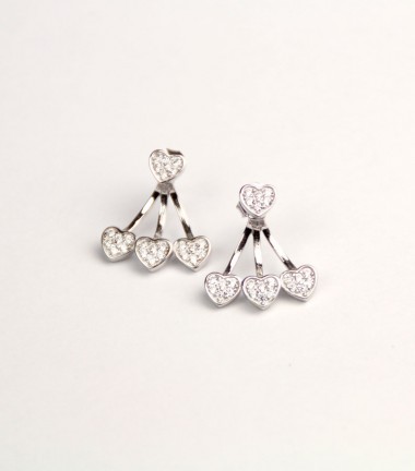 Pendientes Corazones Circonitas Pendientes Corazones Circonitas
