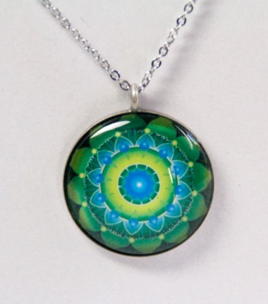 Colgante Mandala Verde Colgante Mandala Verde