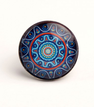 Anillo Mandala Azul Anillo Mandala Azul