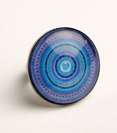 Anillo Mandala Azul Anillo Mandala Azul