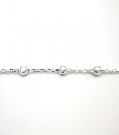 Pulsera Tobillera bolitas en Plata Pulsera Tobillera bolitas en Plata